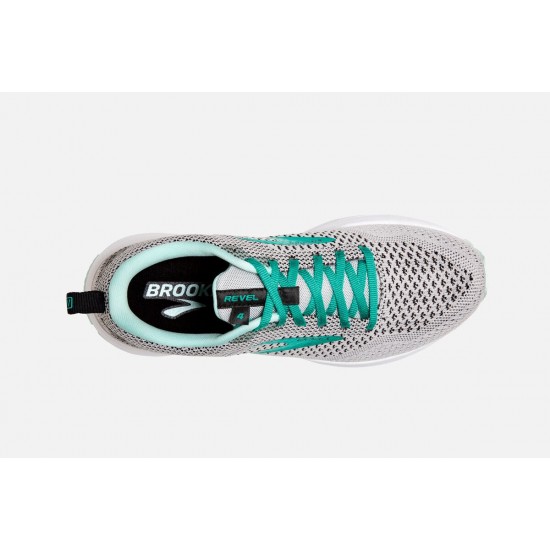 Brooks Revel 4 Grey/Fair Aqua/Black CA0924-635 Women