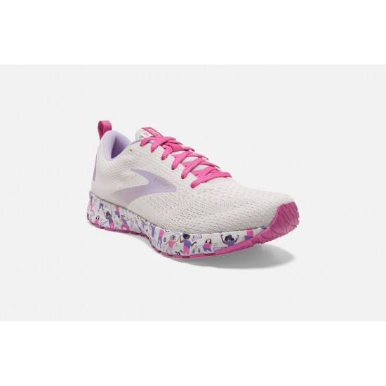 Brooks Revel 4 White/Lilac/Pink CA7034-812 Women