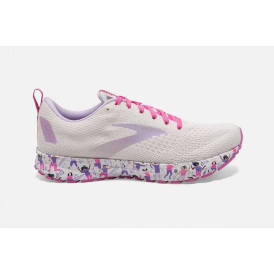 Brooks Revel 4 White/Lilac/Pink CA7034-812 Women