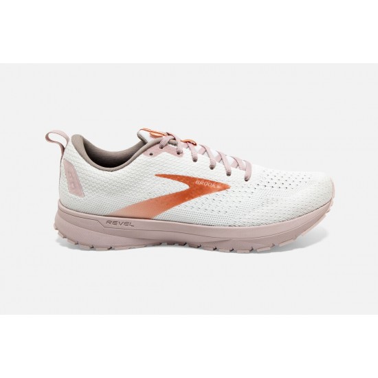 Brooks Revel 4 White/Hushed Violet/Copper CA1532-784 Women