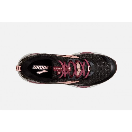 Brooks Cascadia 15 Black/Ebony/Coral Cloud CA0618-329 Women